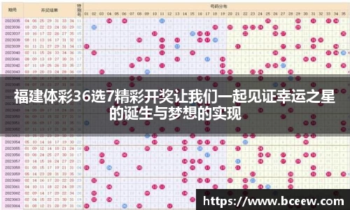 福建体彩36选7精彩开奖让我们一起见证幸运之星的诞生与梦想的实现